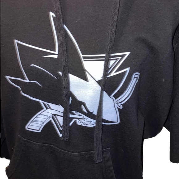 Men’s San Jose Sharks pull over sweater hoodie - Picture 4 of 9